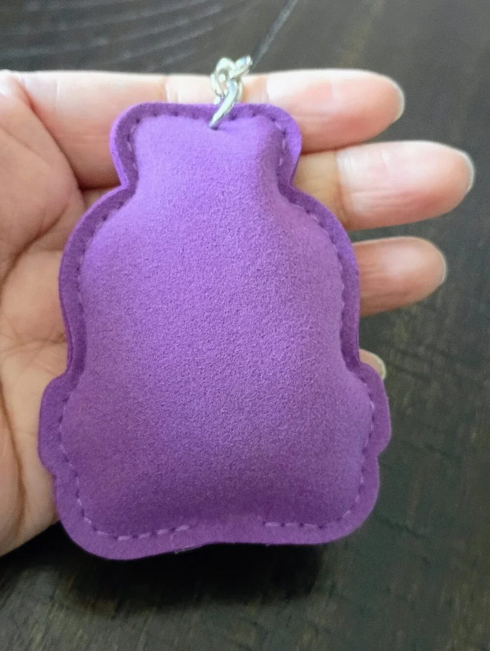 New Pink/Purple Crystal Embellished Bear Keychain Phone Charm